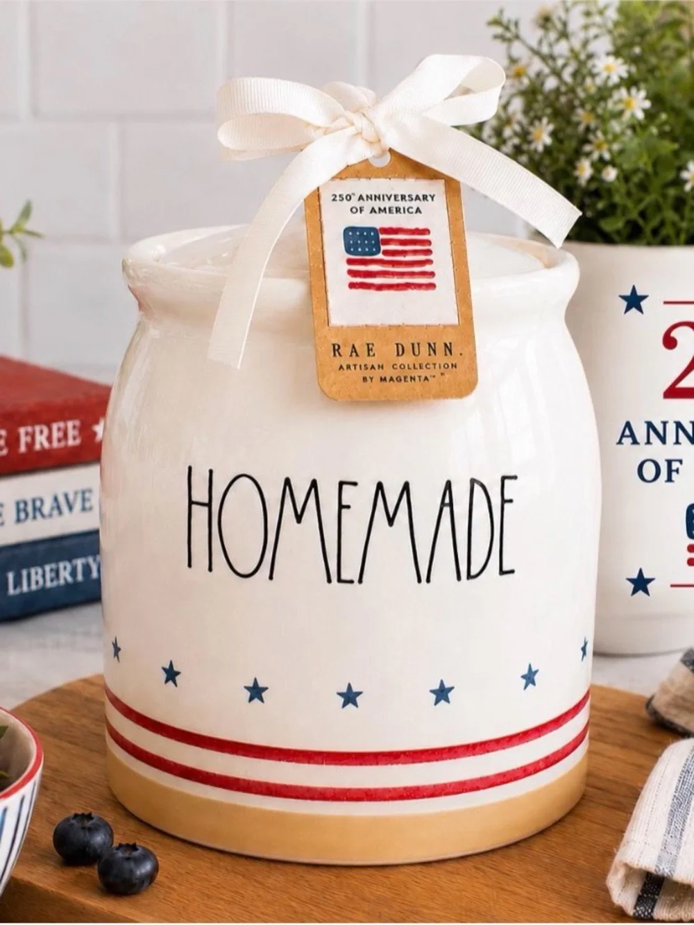 Rae Dunn HOMEMADE Canister: 250th of Anniversary of America
